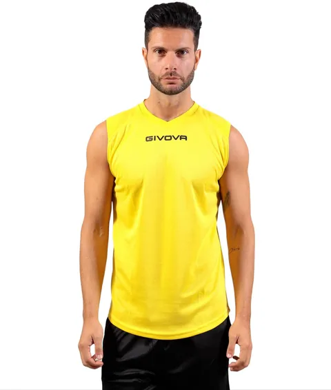 Givova Shirt Smanicato One Giallo Fluo