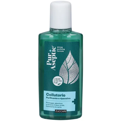 Zuccari Puraseptic Collutorio Purificante Riparativo 250ml - Con Silver Tea Tree Oil