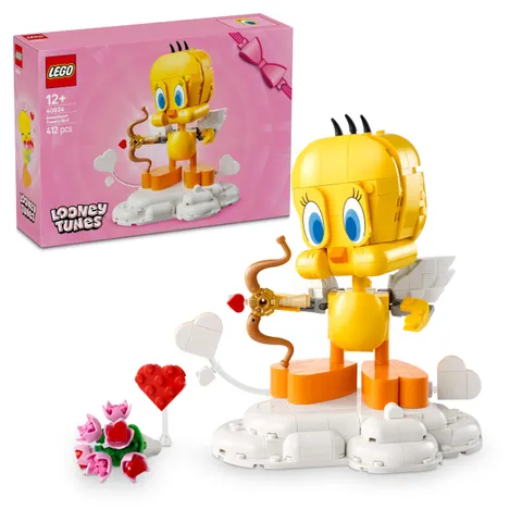 LEGO Titti - Uccellino Giocattolo - Modello Looney Tunes da Esposizione con Mazzo di