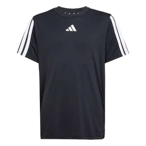 adidas Male Train Essentials 3-Stripes T-Shirt 13-14 Years Black/White