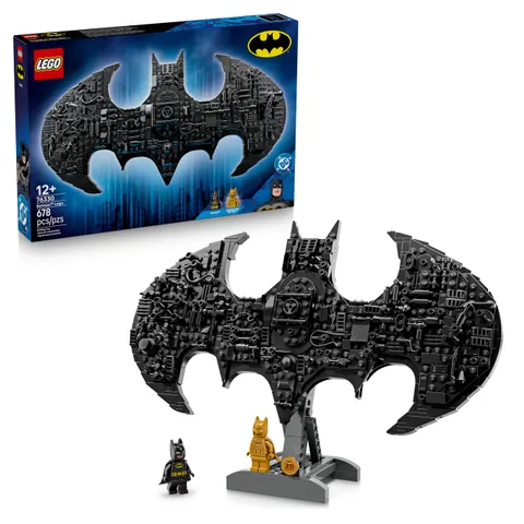LEGO DC Logo di Batman - Giocattolo da Supereroi con 2 Minifigure da Collezione