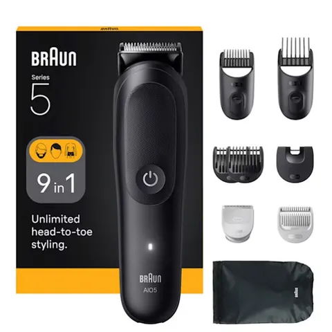 Braun All-in-One Series 5, Rifinitore All-in-One Senza Sforzo Viso e Corpo con Lama Ultra