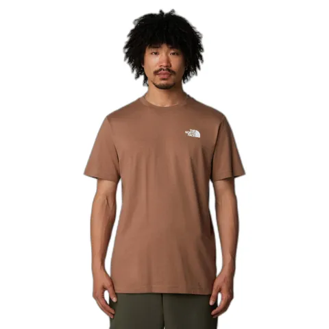 THE NORTH FACE NF0A87NPAR4 M S/S Box NSE Tee T-Shirt Uomo Latte/Gravel Taglia XL