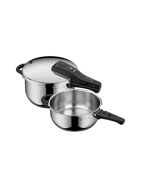 WMF Perfect - Set di pentole a pressione a induzione, 2 pezzi, 4,5 l + 3 l, grande