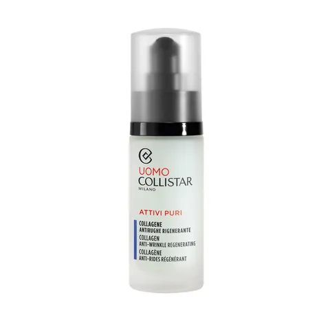 Collistar Attivi Puri Uomo Collagene Anti- rughe Rigenerante, Siero ricompattante