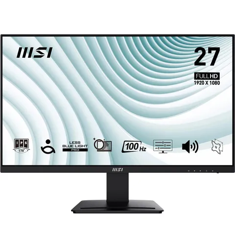 msi PRO MP273A Monitor 27" Full HD - Pannello IPS 1920 x 1080, 100 Hz, Schermo a bassa