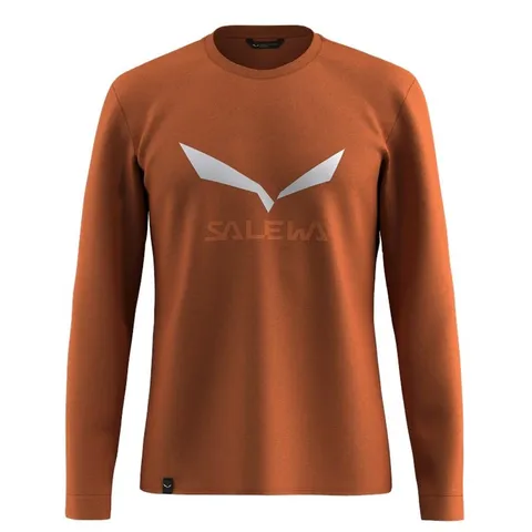 Salewa Solidlogo Dry L/S Tee M, Bombay Brown, XL