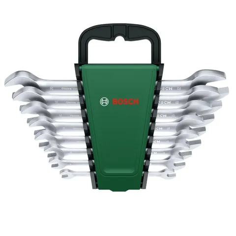 Bosch Set di chiavi doppie aperte, 8 pezzi (accessorio a mano)