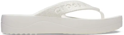 Crocs Donna Baya Platform Flip Infradito, White, 41/42 EU