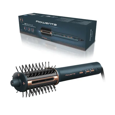Rowenta Air Brush 3D, Spazzola ad Aria Calda, Styling 3-in-1 Versatile e Alte Prestazioni