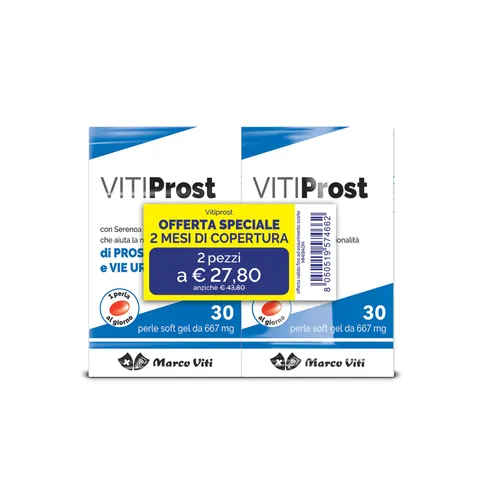 VitiProst - Integratore Prostata e Benessere Urinario, con Serenoa Repens e Vitamina D, 2