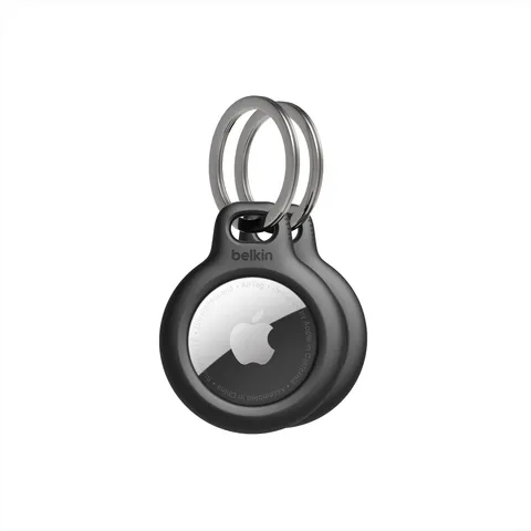 Belkin Portachiavi per Apple AirTag (2 pezzi), Custodia con Anello Porta per AirTag
