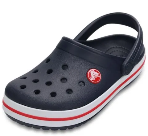 Crocs Crocband Clog K, Zoccoli Unisex - Bambini e ragazzi, Navy Red, 37/38 EU