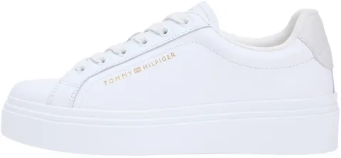 Tommy Hilfiger Donna Sneakers con Suola Preformata Chic Platform Profilo Basso, Bianco