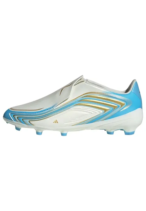 adidas Unisex - Bambini e Ragazzi F50 Messi League Laceless Firm Ground Football Boots