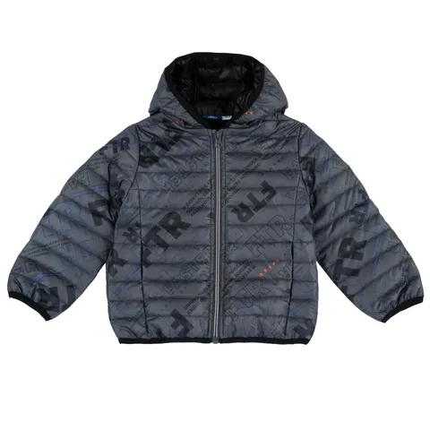 Chicco Giubbino Con Cappuccio e Zip Bambino e ragazzo, Grigio (1), 6 mesi, Designed in Italy