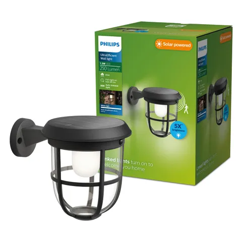 Philips LED Radii Lampada Solare Parete Sensore