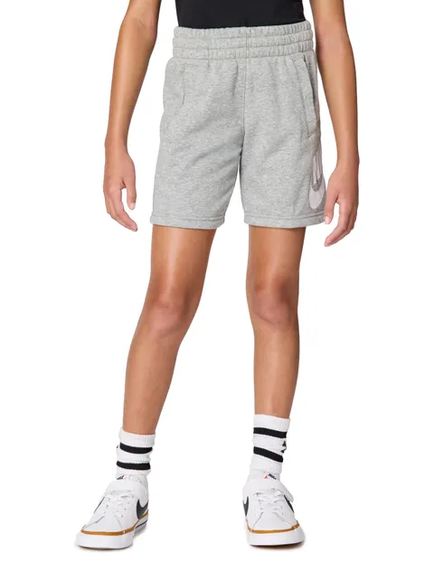 Nike Unisex Kids Pantaloncini K NSW Club Ft Short Hbr, Dk Grey Heather/Base Grey/White