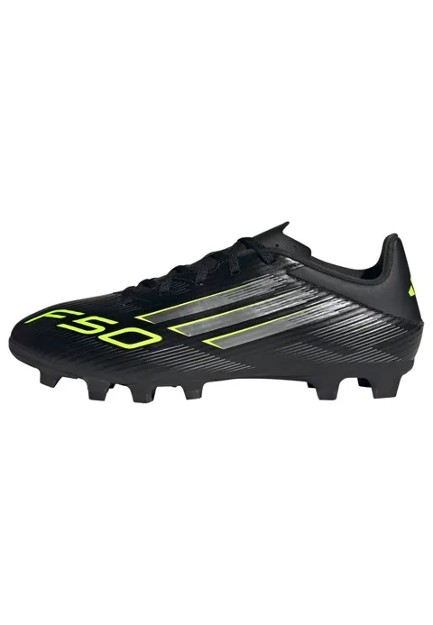 Adidas Unisex - Adulto F50 Club Firm Ground/Multi Ground Football Boots, Core Black/Iron