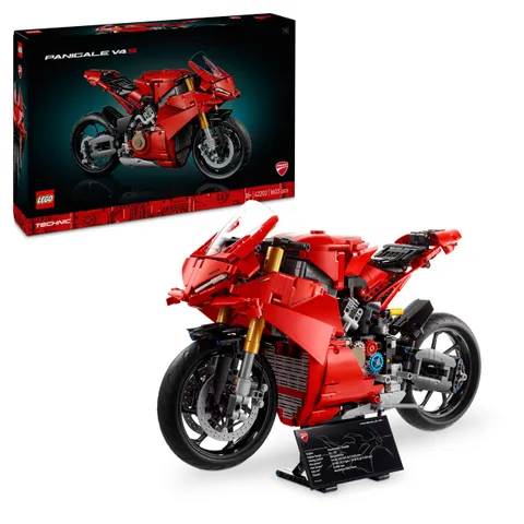LEGO Technic Motocicletta Ducati Panigale V4 S, Modellino da Costruire per Adulti, Idea