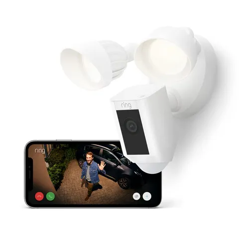 Ring Floodlight Cam Wired Plus Telecamera