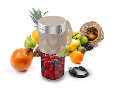 Moulinex Lightmix, Frullatore Portatile 300ml, Potente e Silenzioso, Bicchiere in Tritan