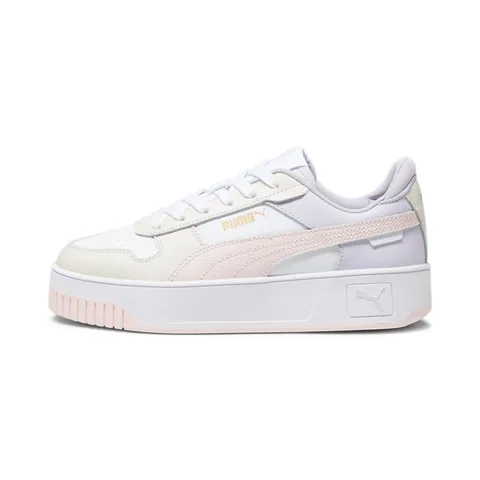 PUMA Women Carina Street Scarpe da ginnastica, White Frosty Pink Alpine Snow, 37.5 EU