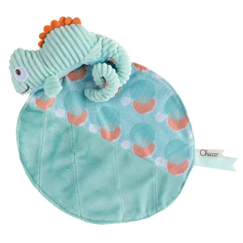 Chicco Peluche Dou Dou Camaleonte, Peluche Neonati a Forma di Camaleonte, in Morbido