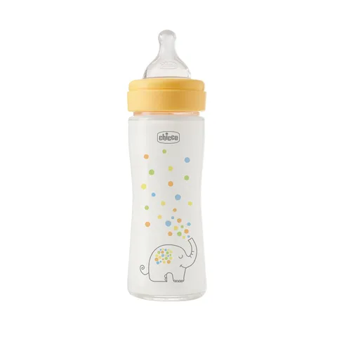 Chicco Biberon Perfect Easy Flusso Lento, con Tettarella Physio in Morbido Silicone e