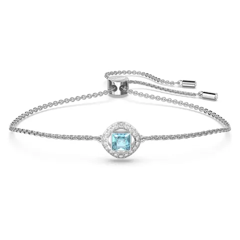 Swarovski Braccialetto Una Angelic, Blu, Placcato rodio