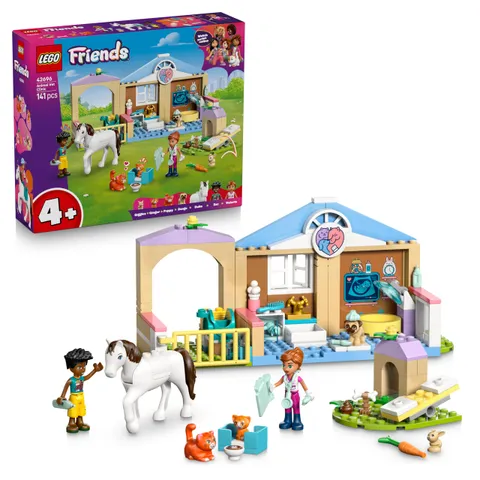 LEGO Friends Clinica Veterinaria Giocattolo per Animali - Gioco Didattico con Stalla per