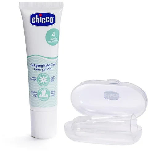 Chicco Set Gel Gengivale e Massaggiagengive 4m+
