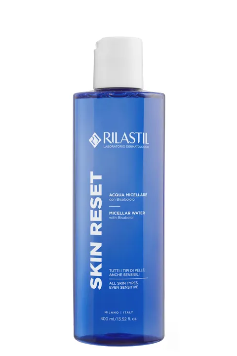 Rilastil Skin Reset Acqua Micellare, Detergente-Struccante Viso-Occhi Senza Risciacquo