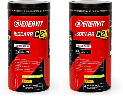 Enervit, Isocarb C2:1PRO, Bevanda Energetica Isotonica con 60g di Carboidrati per