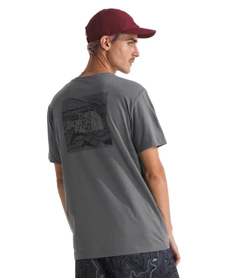 THE North FACE NF0A87NV0UZ M S/S Box NSE Celebration Tee T-Shirt Uomo Smoked Pearl Taglia