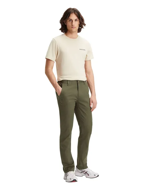 Dockers Alpha Original Slim, Pantaloni Uomo, Verde (Dockers Olive), 36W / 30L