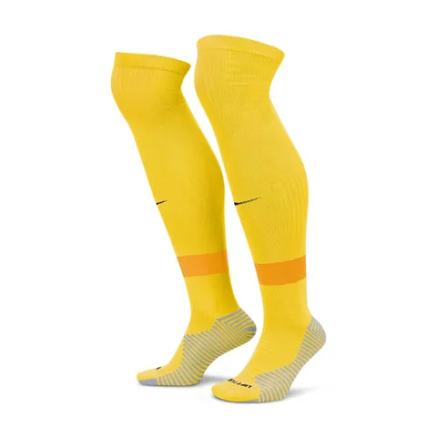 Nike FQ8253-719 Strike Dri-FIT Calzini Unisex TOUR Yellow/University GOLD/Black Taglia L