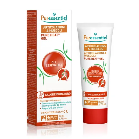 Puressentiel Gel Pure Heat Riscaldante 14 Oli Essenziali dai 15 anni 80 ml