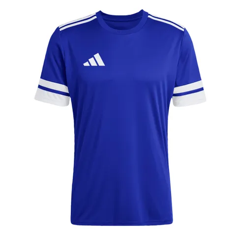 adidas Uomo Squadra25 Jersey Short Sleeve Shirt, Royal Blue/White, XS