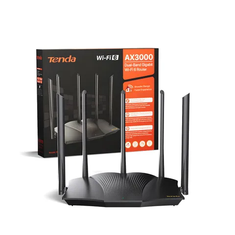 Tenda RX12 Pro Router WiFi 6 AX3000 Dual Band Gigabit, 2404Mbps/5GHz + 574 Mbps/2.4GHz, 4