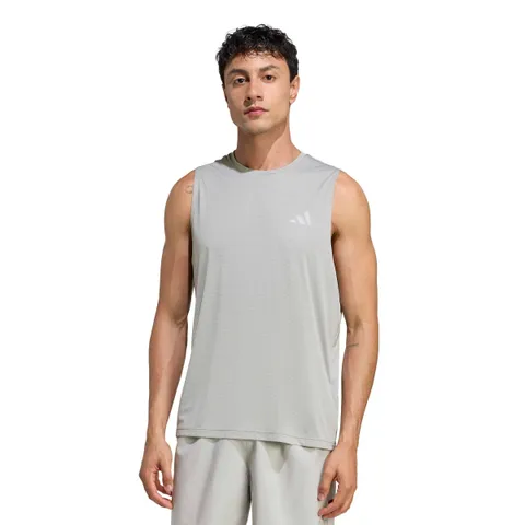 adidas Homme adi365 Running Essentials Tank, Medium Grey Heather, S