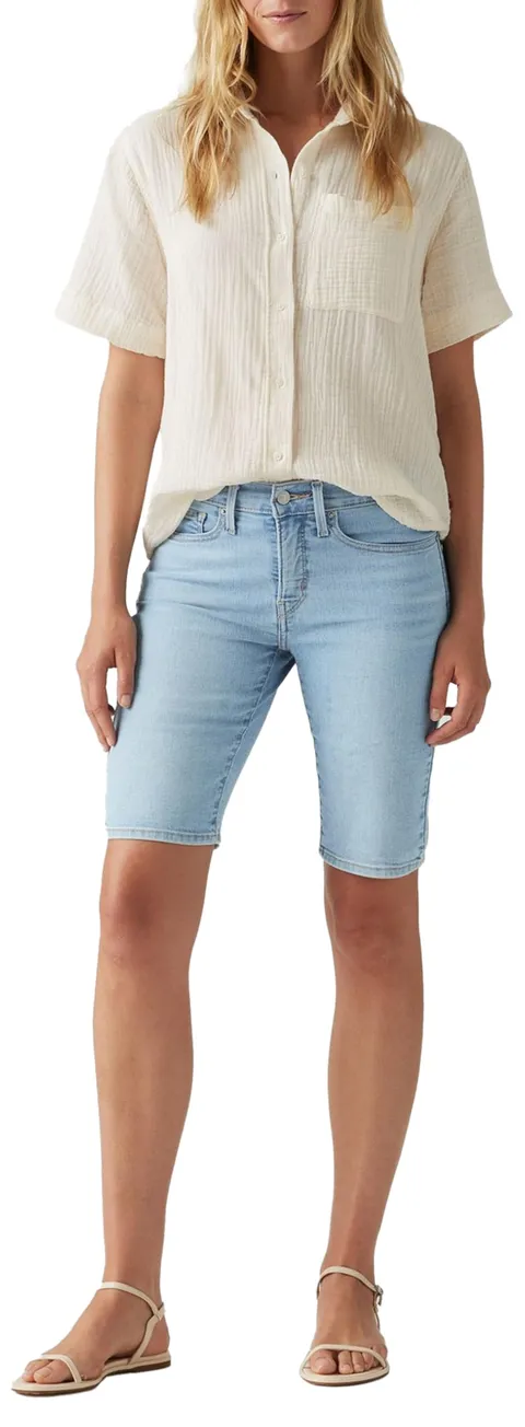 Levi's Pantaloncini da Donna Modellanti Bermuda Camp Denim, Double Duty Short, 25 W