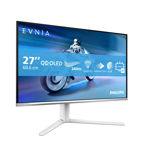 Philips Monitor 27M2N6501L 26.5 pollici, 2560x1440, WQHD, 240Hz, QD-OLED Panel, 0.03ms