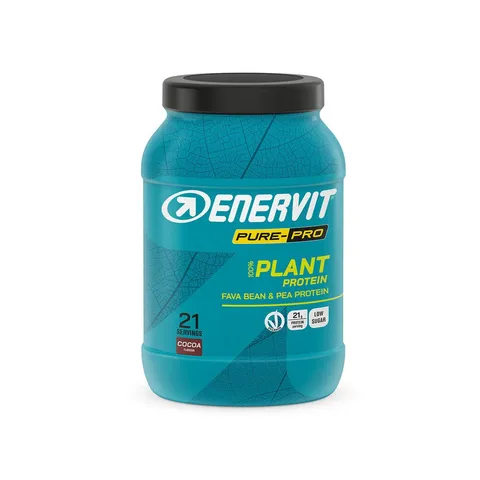 Enervit Pure-Pro 100% Plant Protein, Proteine Vegane Isolate di Pisello e Fava, 21g di