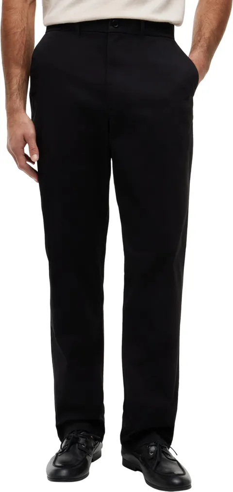 Tommy Hilfiger Uomo Pantaloni Chino Dover Essential Twill Relaxed Fit, Nero (Black)