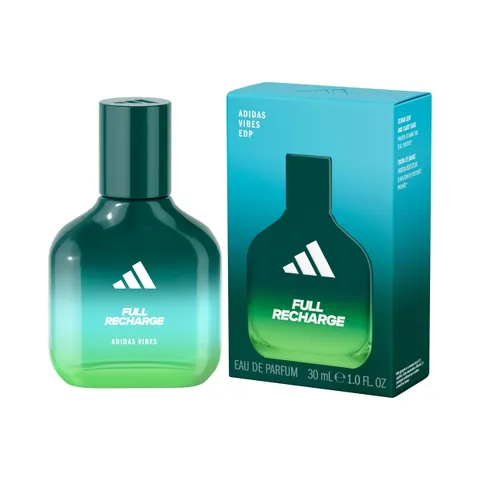 adidas Vibes Full Recharge Eau de Parfum, Per tutti, Tonificante e Rinvigorente, Profumo