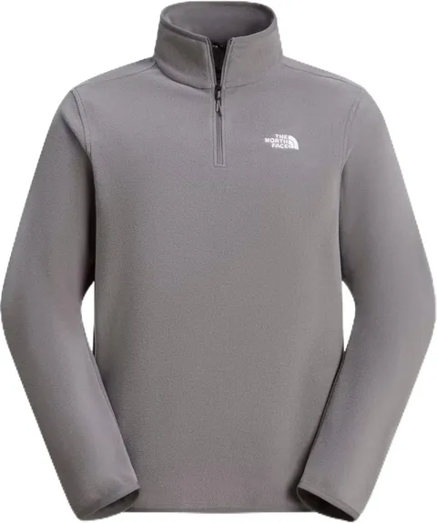 The North Face Glacier Fleece 1/4 Zip Felpa da Uomo Smoked Pearl 3XL