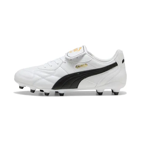 Puma King Top FG/AG - Scarpa da Calcio Unisex, Colore Bianco e Nero, Taglia 38, Puma