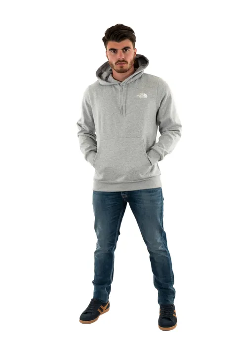 THE North FACE NF0A89FCDYX M Simple Dome Hoodie Maglia Lunga Uomo TNF Light Grey Heather