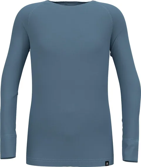 Odlo Active Warm Kids_159229, Maglietta Unisex - Bambini e Ragazzi, Provincial Blue, 128